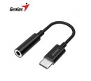 Z ADAPTADOR GENIUS ACC-C100 USB-C A 3.5MM BLACK (32590012400)