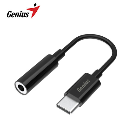 Z ADAPTADOR GENIUS ACC-C100 USB-C A 3.5MM BLACK (32590012400)