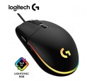 MOUSE LOGITECH G203 LIGHTSYNC OPTICAL 8000 DPI RGB BLACK (910-005790)-P