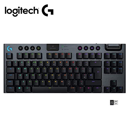 TECLADO LOGITECH G915 TKL LIGHTSPEED RGB LIGHTSYNC MECHANICAL BLACK (920-009495)-P