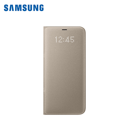 ESTUCHE SAMSUNG P/GALAXY S8 PLUS LED VIEW COVER GOLD (PN EF-NG955PFEGWW)*