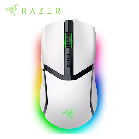 MOUSE RAZER COBRA PRO 30K DPI MULTI-DISPOSITIVO 170H WIRELESS / BT / USB-A SWITCH OPTICO 90M 11 ZONAS CHROMA WHITE (RZ01-04660200-R3U1)